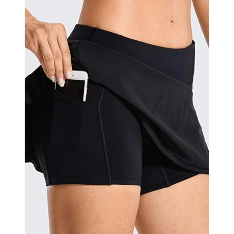 Skorts Sport Athletic Yoga Shorts Skirt
