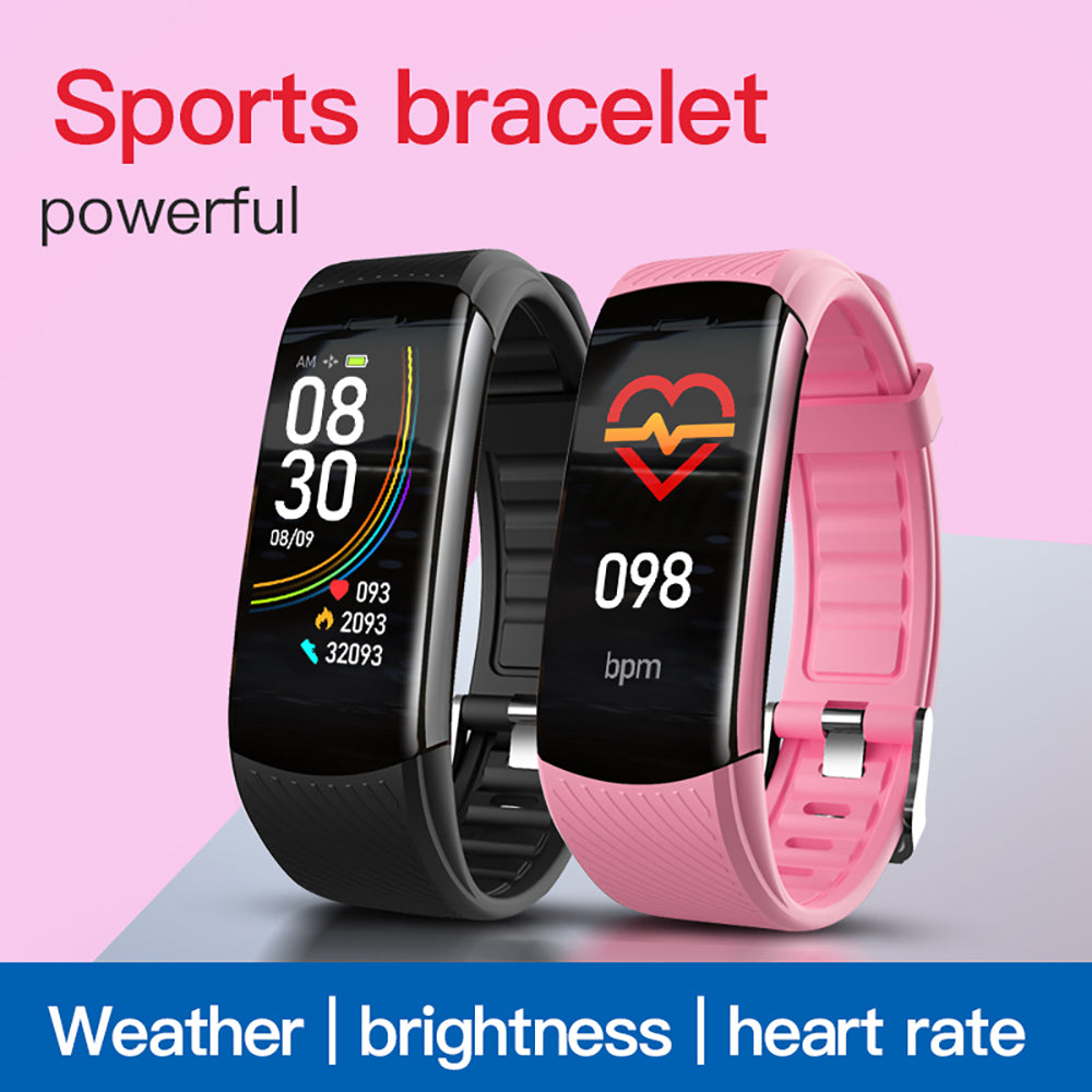 C6T Temperature Measurement Smart Bracelet Blood Pressure Heart Rate Meter Pedometer Watch Sports Bracelet