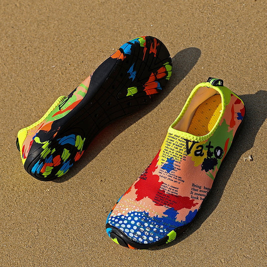 River tracing shoes, snorkeling beach